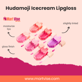 Huda Moji Transparent Lip Gloss – Natural Gloss Finish