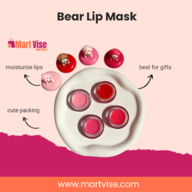 Bear Lip Mask (Moisturising Lip Care with Cute Bear Cap Design)