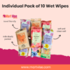 Soft & Gentle Wet Wipes – Pack of 10 Individual Sachets
