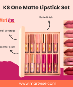 KS One Matte Lipstick Set – 12 Shades of Velvet Matte Perfection