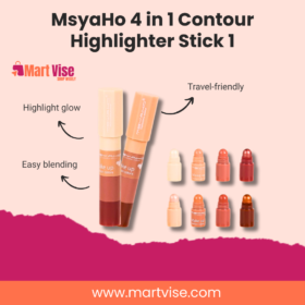 MsyaHo 4 in 1 Makeup Stick – Contour, Blush, Highlight & Conceal (Shade 1)
