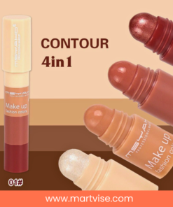 msyaHo-4in1-contour-highlighter-stick1-main.jpg – MsyaHo 4 in 1 contour and highlighter stick shade 1 for glow and sculpt