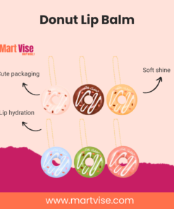 Donut Lip Balm – Cute Design, Soft Shine & Deep Hydration