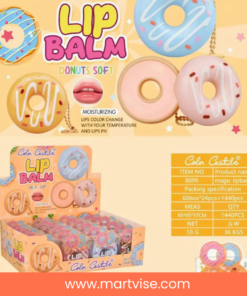 glossy-donut-lip-balm.jpg – sweet donut lip balm with soft tint and shine