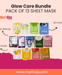 Glow Care Bundle – Pack of 13 Sheet Masks for Radiant, Hydrated Skin