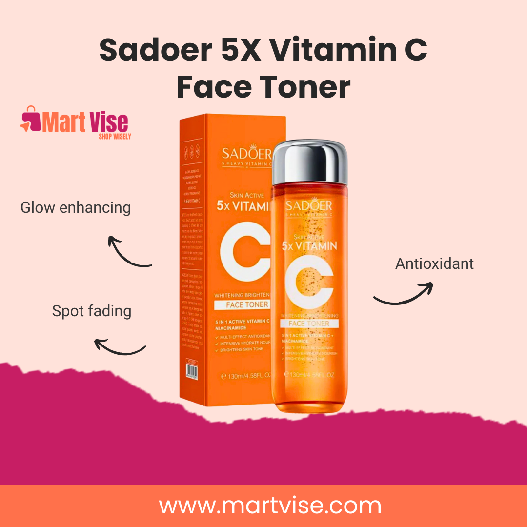 Sadoer 5X Vitamin C Face Toner – Brightening, Glow Enhancing & Antioxidant Care