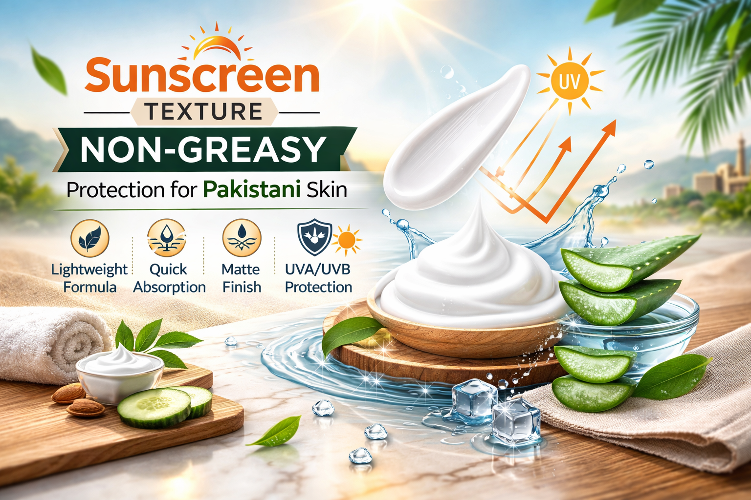 Korean Skincare vs Local Brands sunscreen texture for Pakistan weather