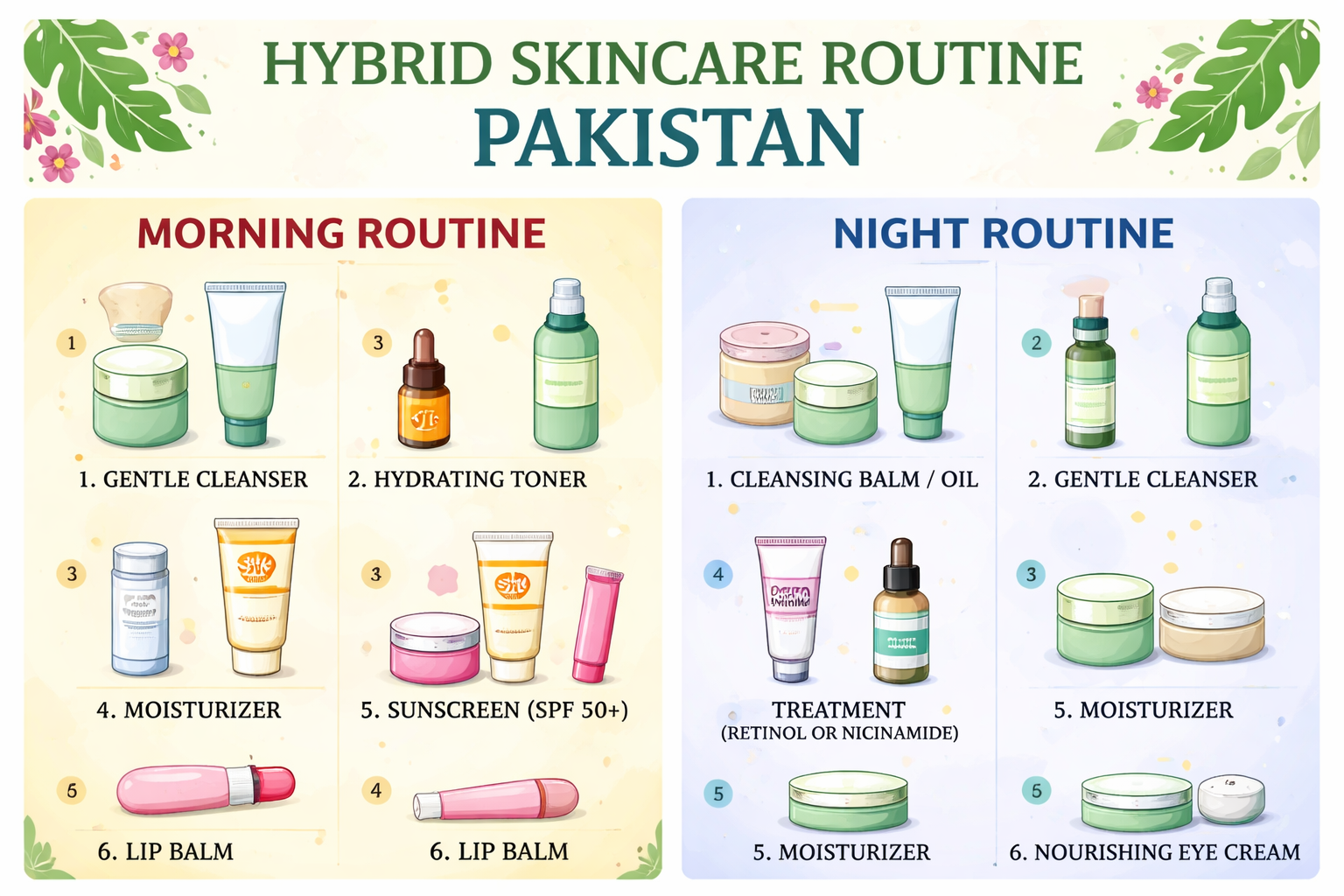 Korean Skincare vs Local Brands hybrid routine for Pakistan