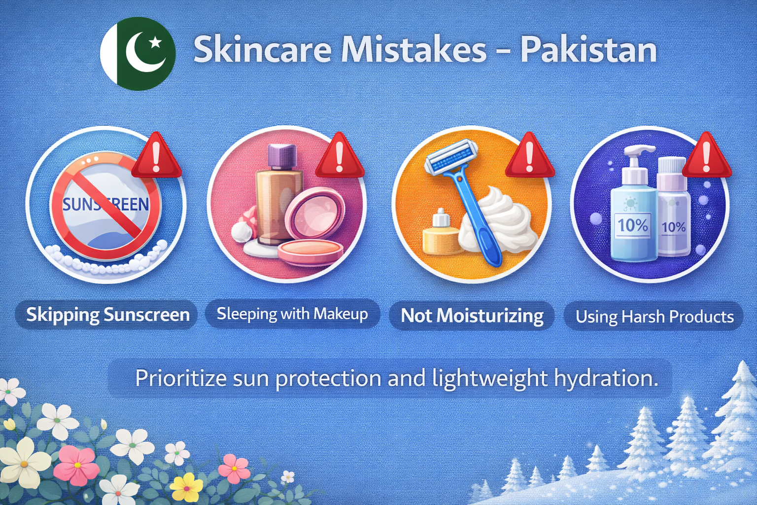 Common mistakes in skincare routine for Pakistani skin