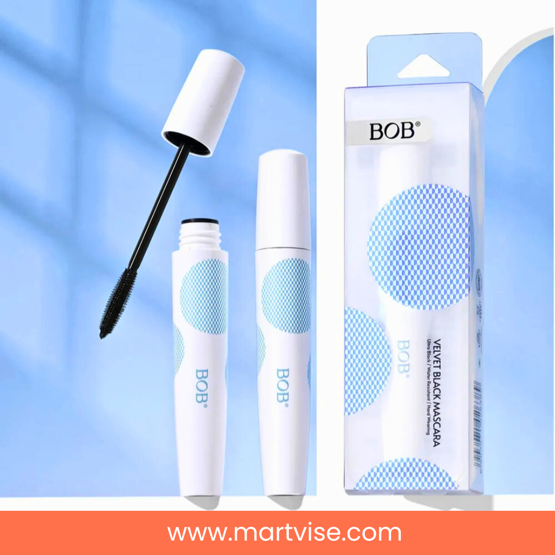 bob-mascara-open-wand.jpg – Bob Velvet Matt Mascara open tube showing black wand.