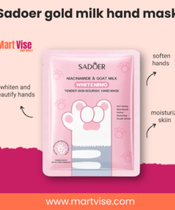 Sadoer gold milk hand mask – Niacinamide & Goat Milk Gloves
