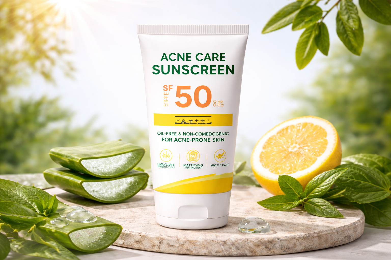 Best Skincare Products for Acne in Pakistan sunscreen SPF 50