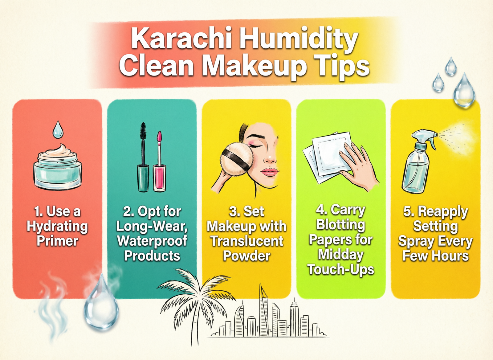 Karachi humidity tips for clean beauty and organic makeup in Pakistan