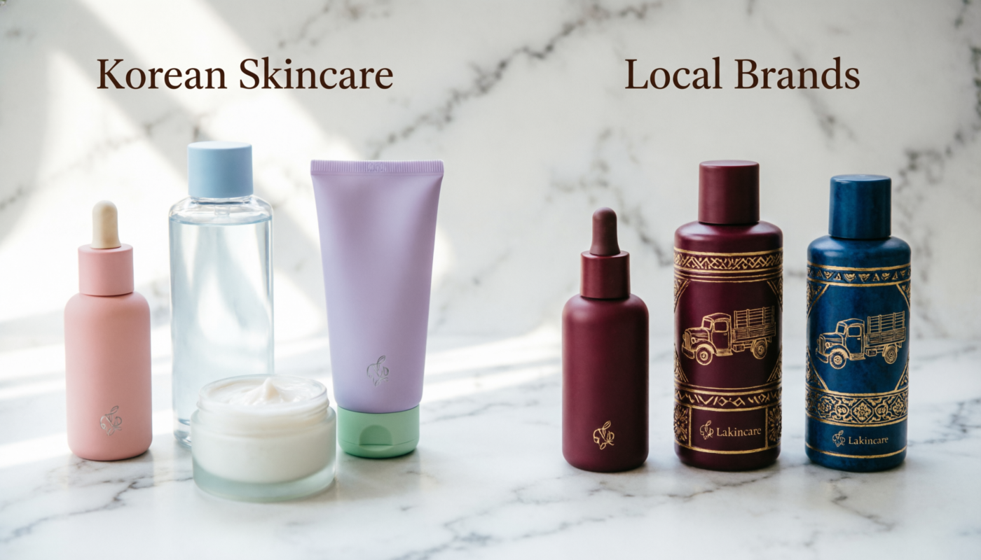 Korean Skincare vs Local Brands comparison in Pakistan