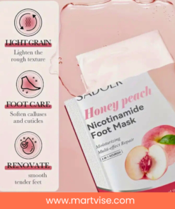 sadoer-honey-peach-foot-mask-pakistan.jpg — sadoer honey peach foot mask for pakistan winter dryness and sandal season