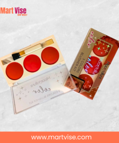 mocallure-3in1-blusher-kit-open.jpg – Mocallure 3 in 1 Blusher Kit open with brush and three shades.