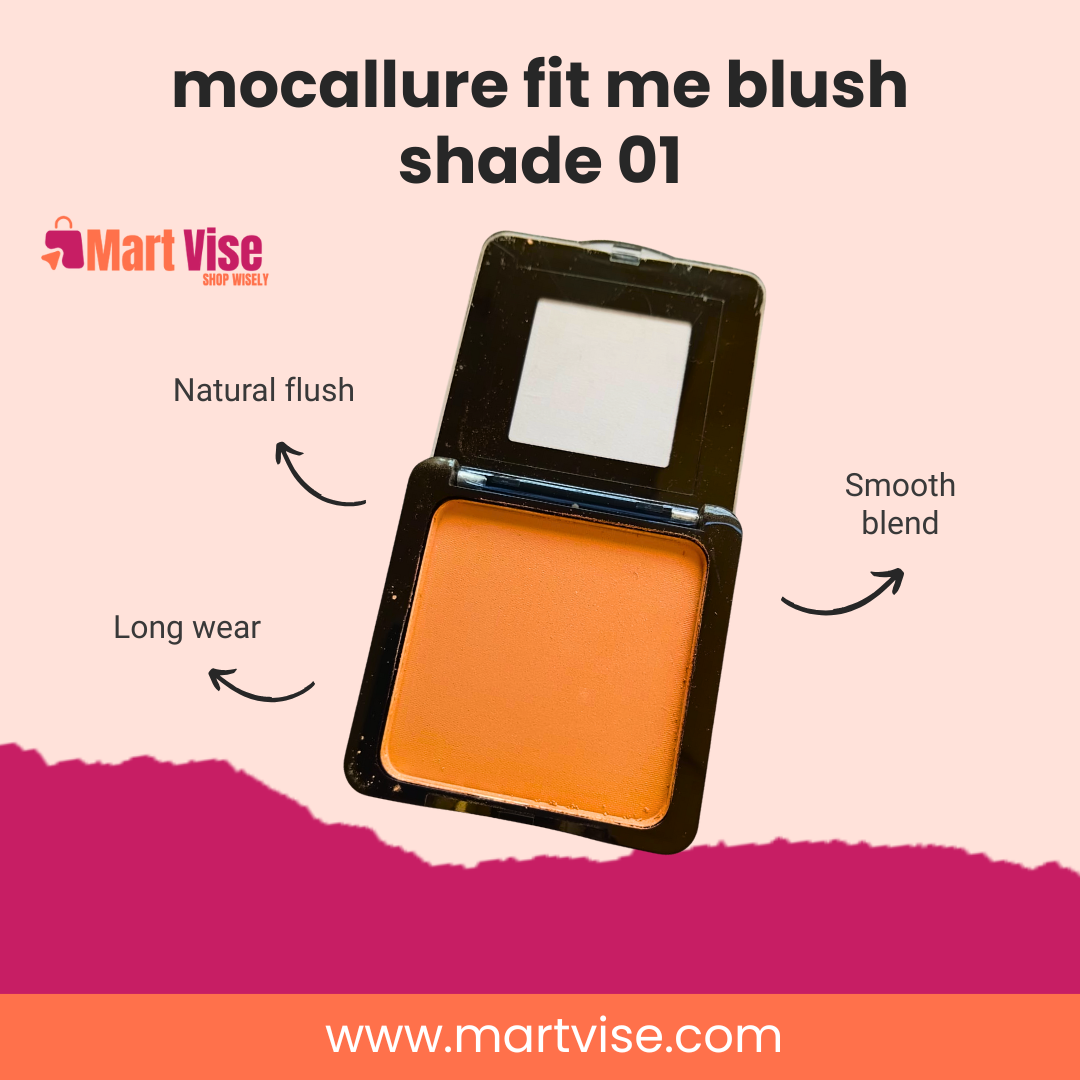 Mocallure Blush Shade 01 – Smooth Blend & Long-Lasting Radiance