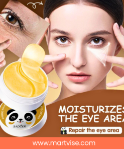 sadoer-golden-snail-eye-mask-box.jpg – Sadoer Golden Snail Eye Mask box and product packaging.