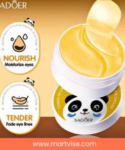 sadoer-golden-snail-eye-mask-open.jpg – Open container of Sadoer Golden Snail Eye Mask showing patches.