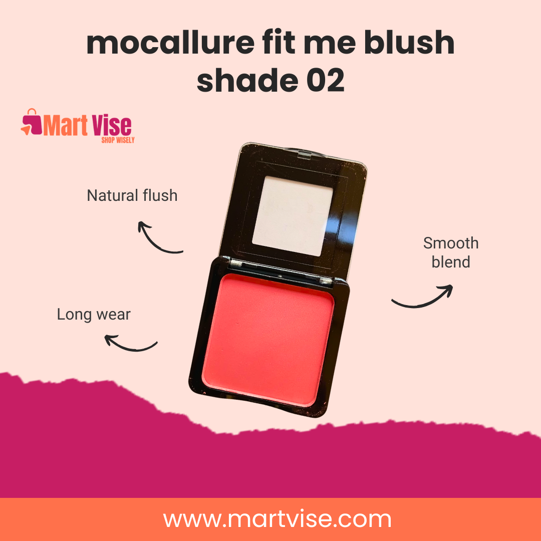 Mocallure Blush Shade 02 – Smooth Blend with Vibrant Rosy Tint