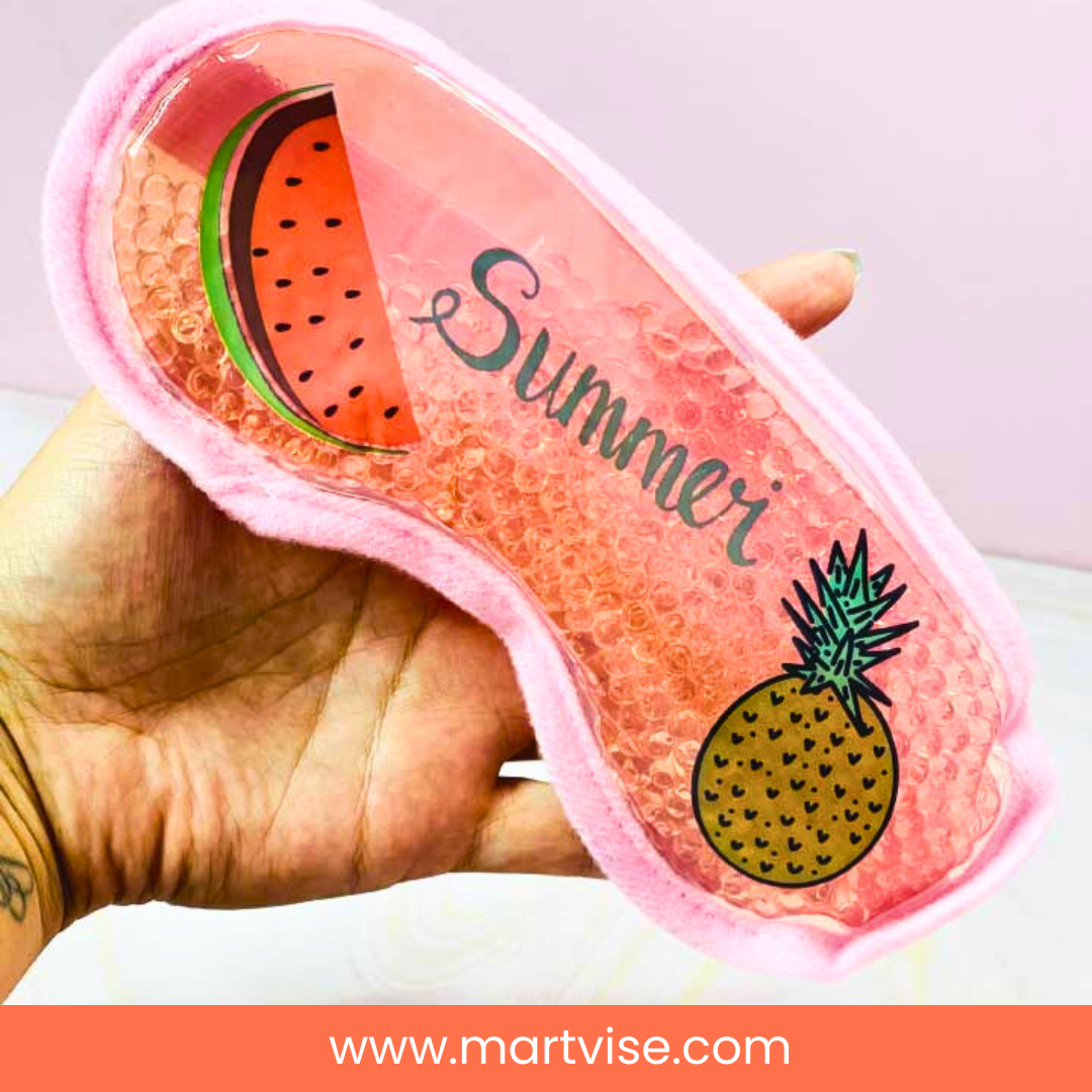 sweet-beauty-cooling-eye-mask-application.jpg – Woman using Sweet Beauty Cooling Eye Mask for relaxation.