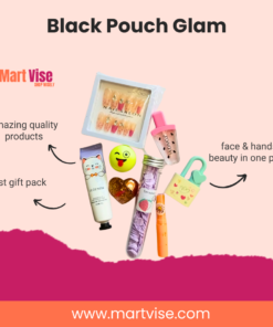 Black Pouch Glow Gift Set – Face & Hand Essentials