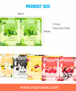 beacysw-foot-spa-pack-pomegranate-salt-packet.jpg — pomegranate salt packet used with beacysw foot spa pack pomegranate soak