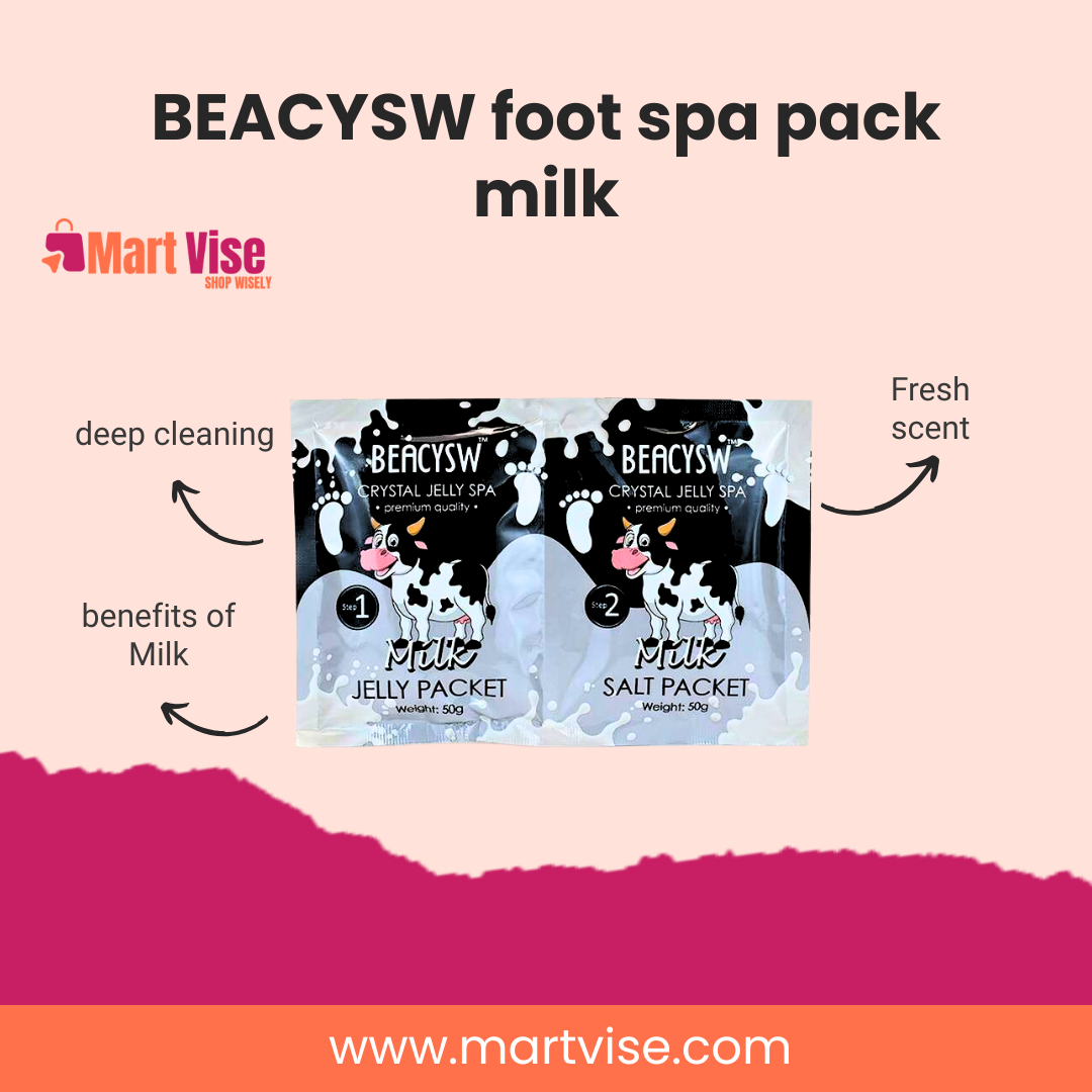 BEACYSW foot spa pack milk – Crystal Jelly Spa Soak Kit