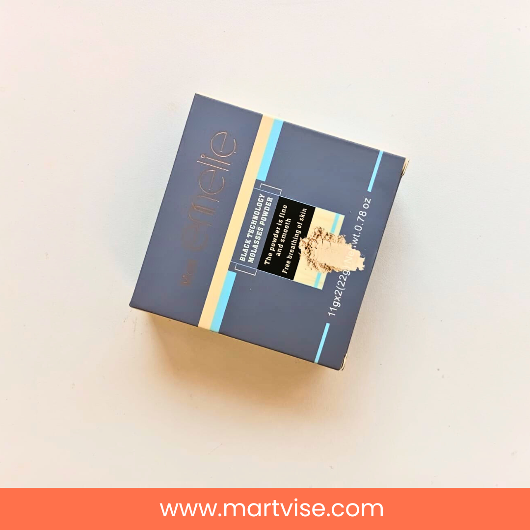 matt-emelie-compact-powder-box.jpg – Matt Emelie Compact Powder box and product packaging.