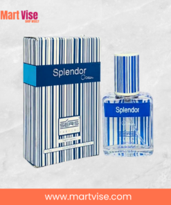 splendor-ocean-by-seris-parfums-box-and-bottle.jpg — splendor ocean by seris parfums perfume with striped box and cute bottle