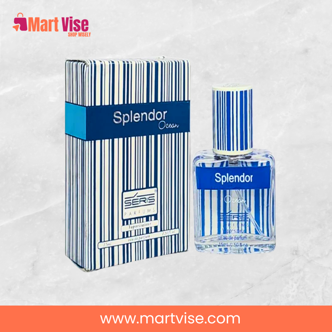 splendor-ocean-by-seris-parfums-box-and-bottle.jpg — splendor ocean by seris parfums perfume with striped box and cute bottle