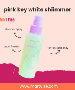 Pink Key White Shimmer Spray – Face & Body Glow Mist