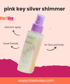 Pink Key Shimmer Spray Silver – Face & Body Glow Mist