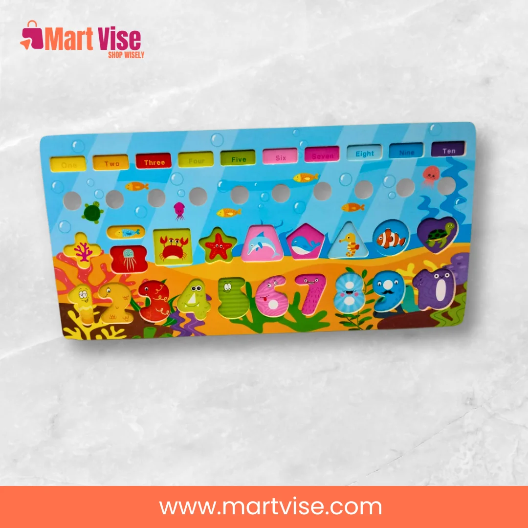 6 in 1 Logarithmic Board Activity Toy for Kids – Educational Learning Set