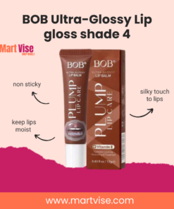 BOB Ultra-Glossy Lip gloss shade 4 – Non-Sticky Nude Shine