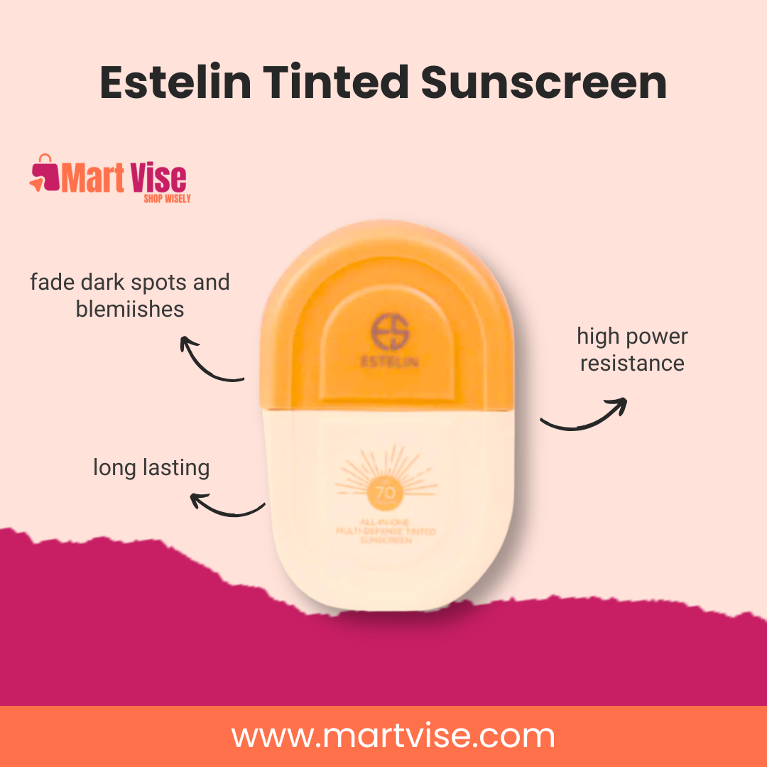 Estelin Tinted Sunscreen SPF 70 – Long-Lasting Coverage