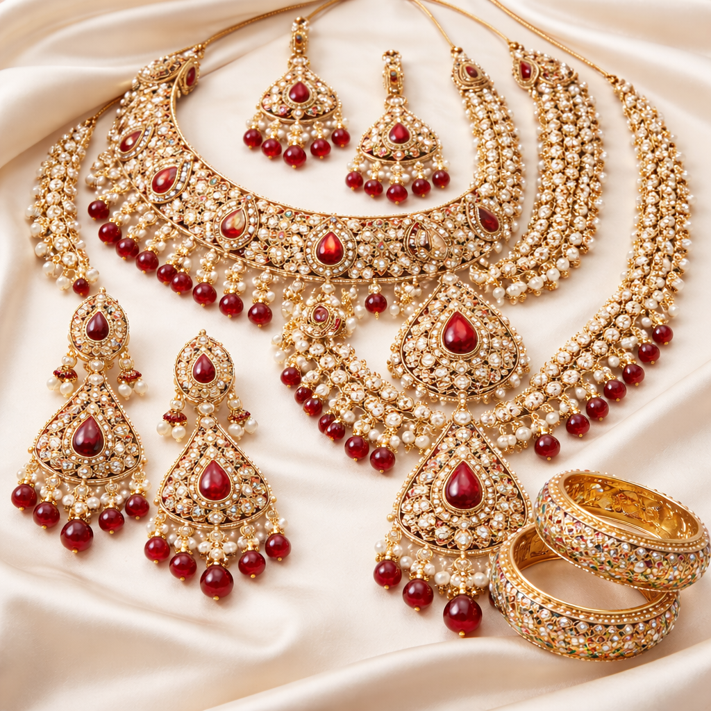 artificial jewelry for weddings kundan bridal set for barat look