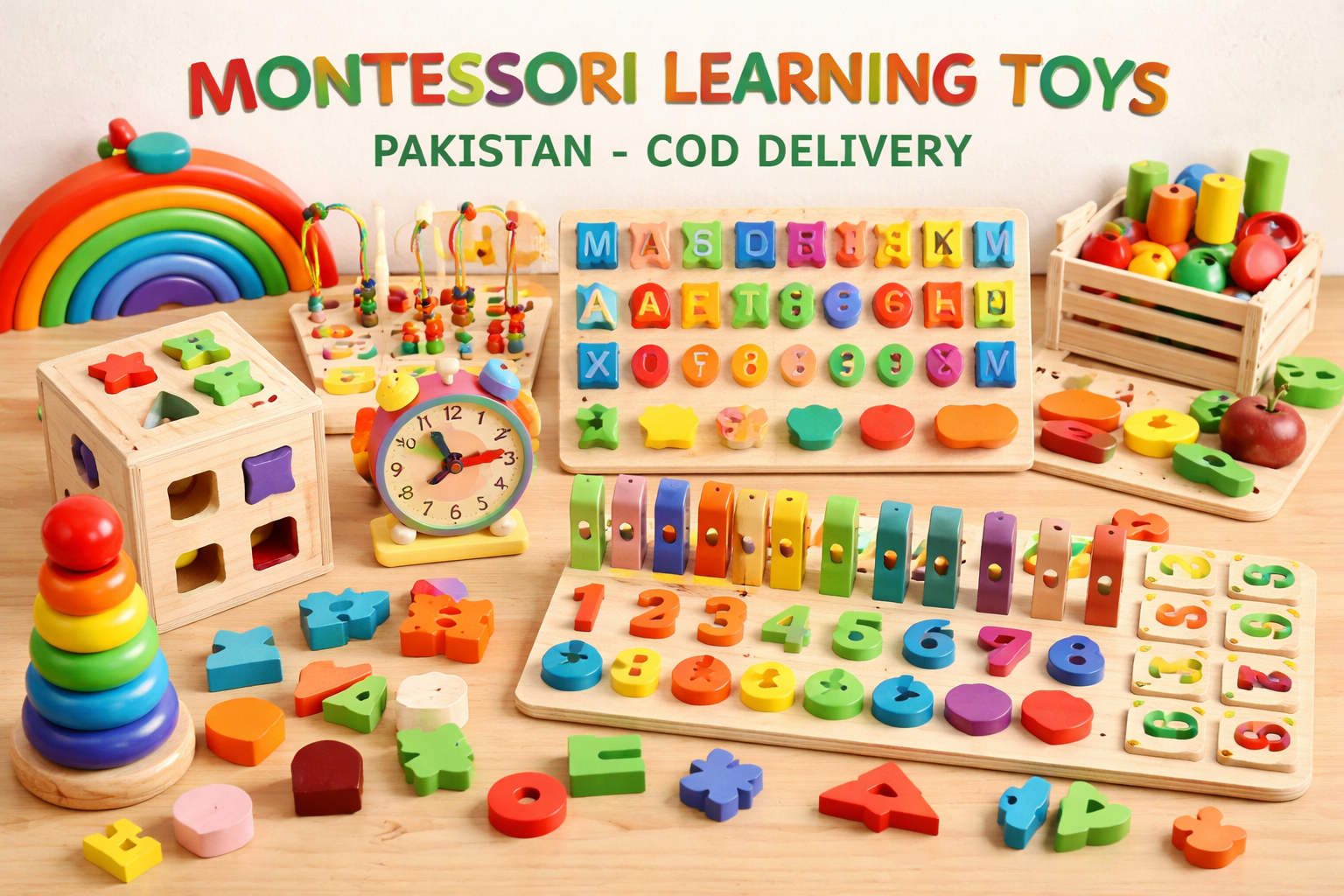 Montessori learning toys Pakistan COD delivery
