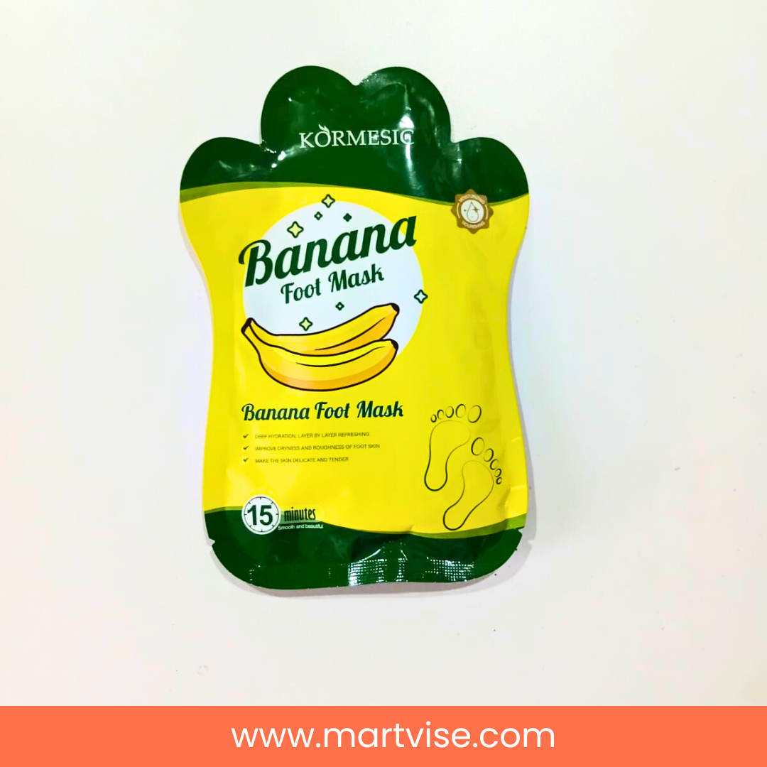 kormesic-banana-foot-mask-cod-pakistan.png — Kormesic Banana Foot Mask for Pakistan shoppers with easy delivery options.
