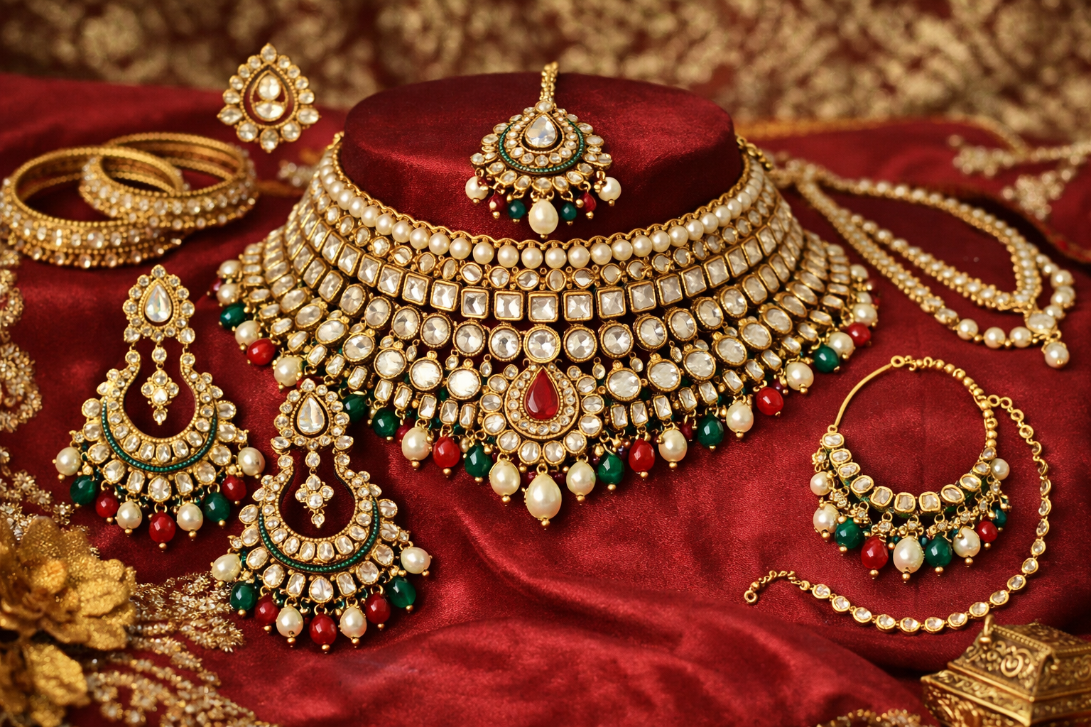 gold-plated vs imitation jewelry for Pakistani wedding looks