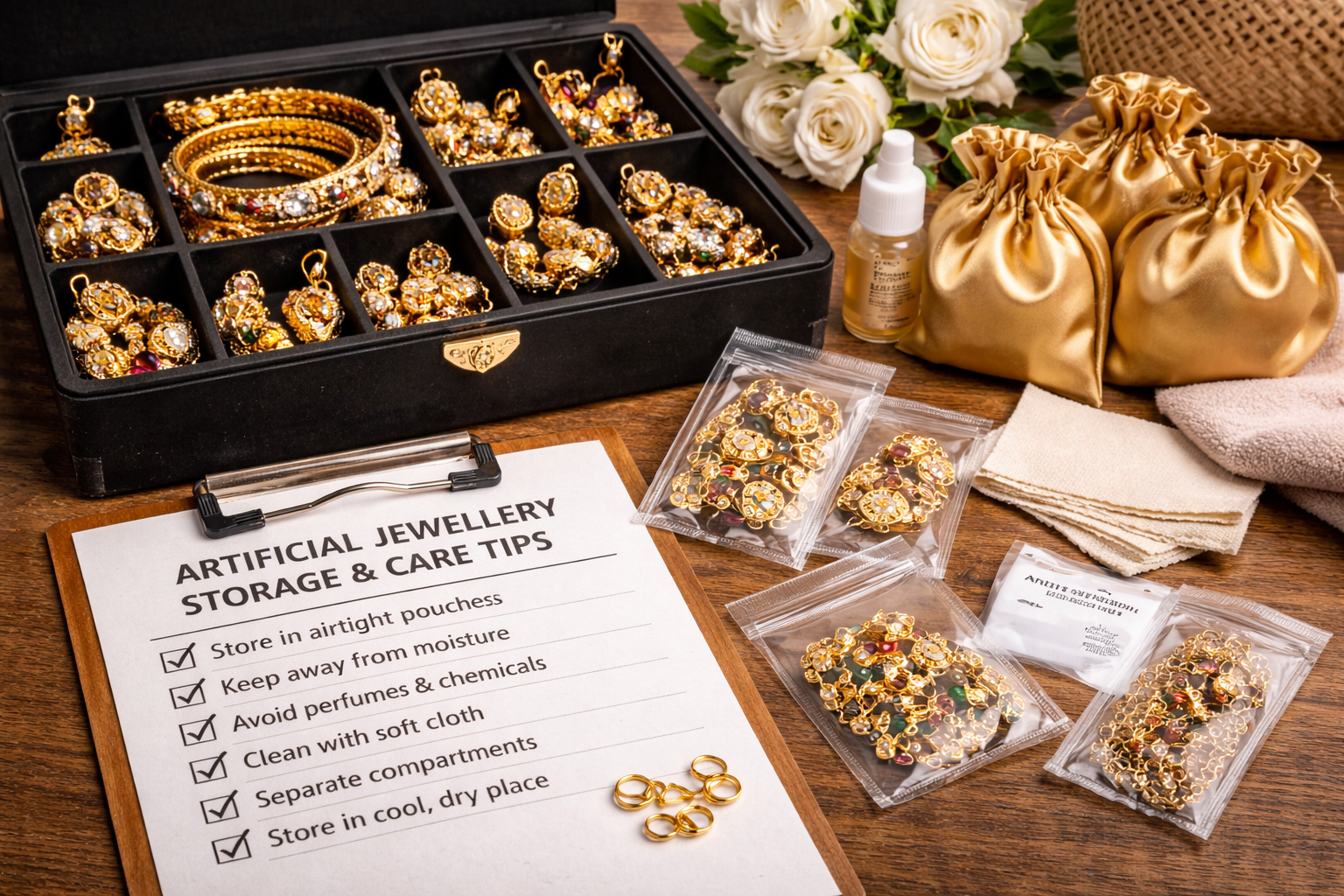 Online Artificial Jewelry Shopping in Pakistan care and storage tips