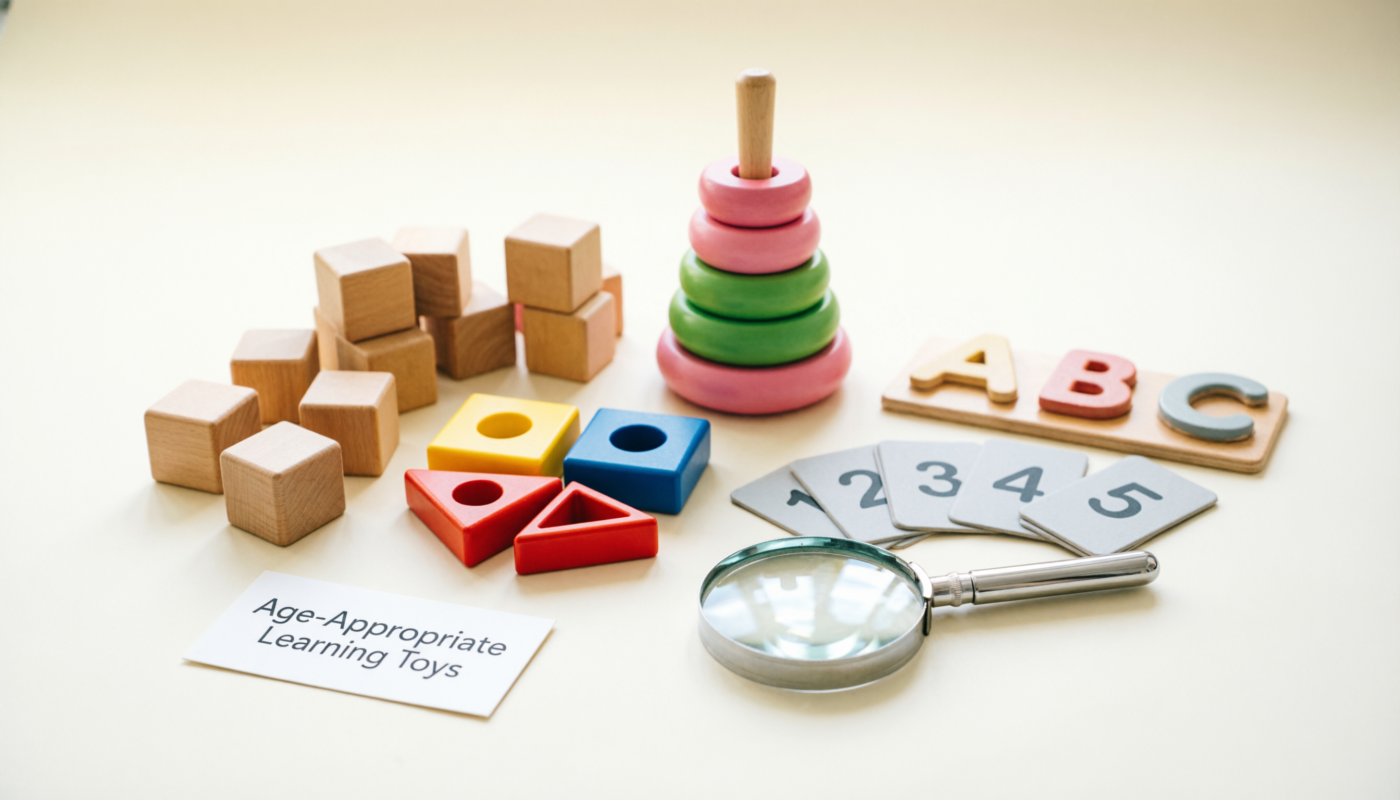 age-appropriate learning toys guide for Pakistan parents