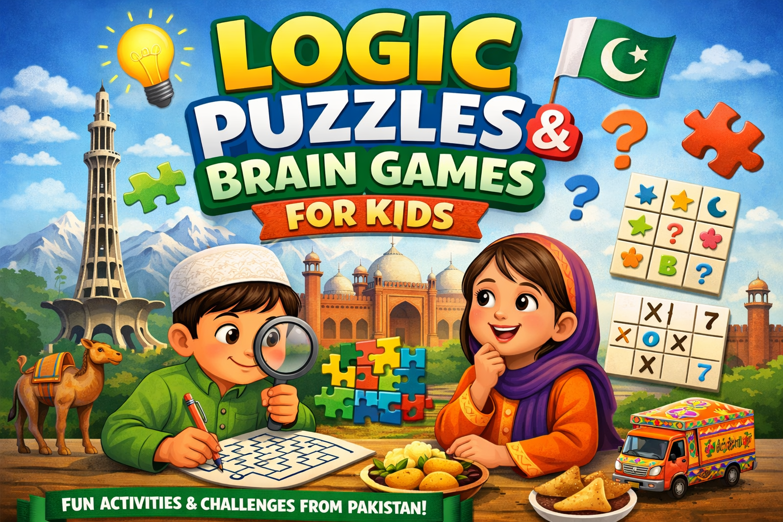 educational toys in Pakistan logic puzzles brain games for kids