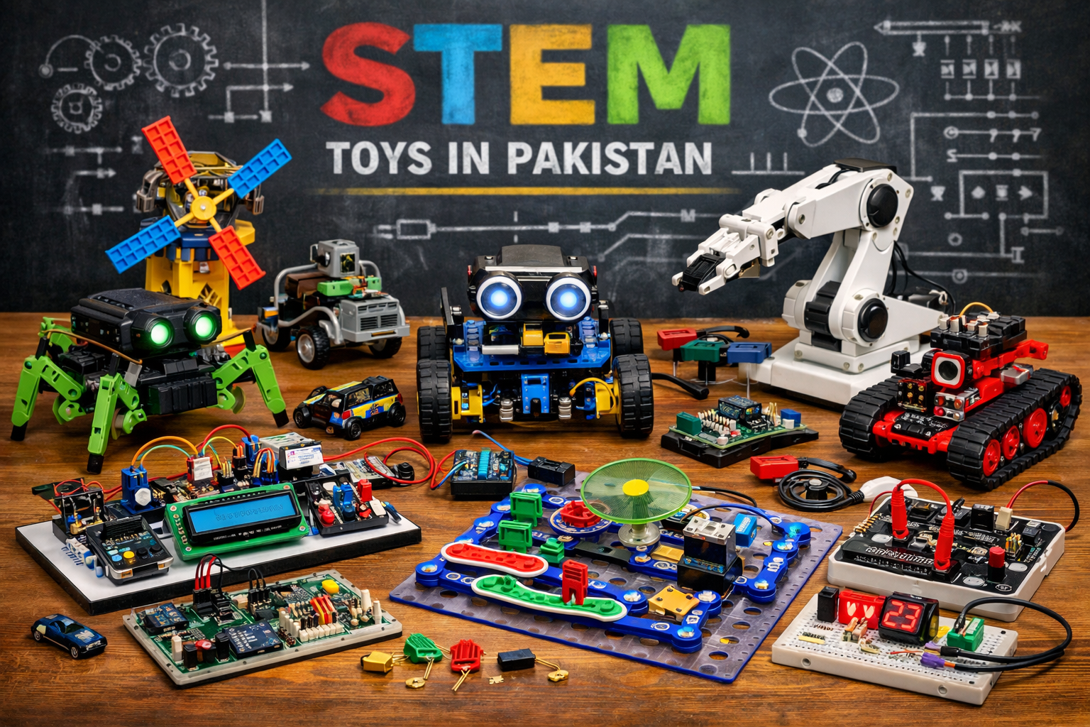 educational toys in Pakistan STEM robotics and circuit kits