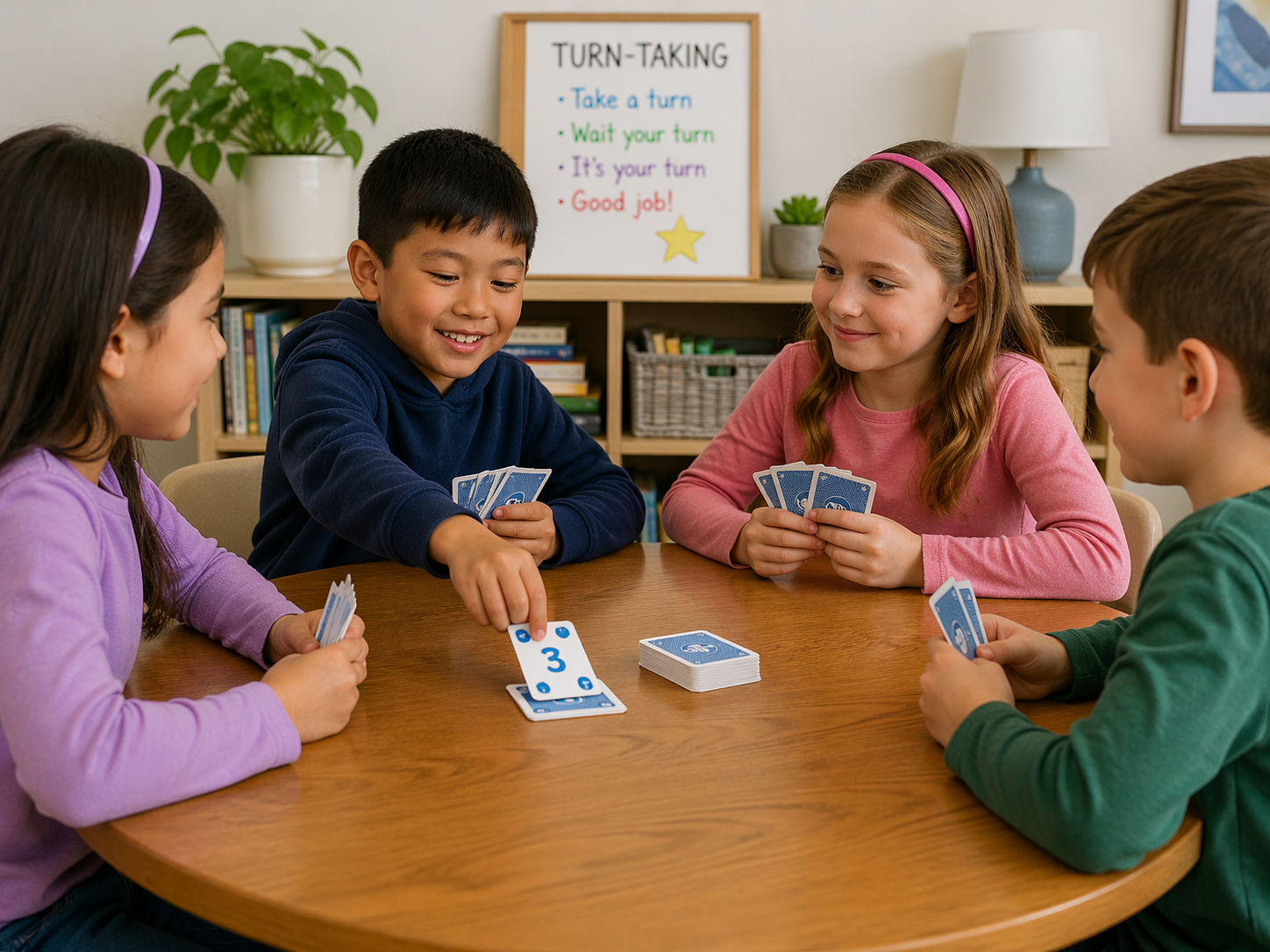 Card Games That Improve Social Skills in Kids by teaching turn-taking