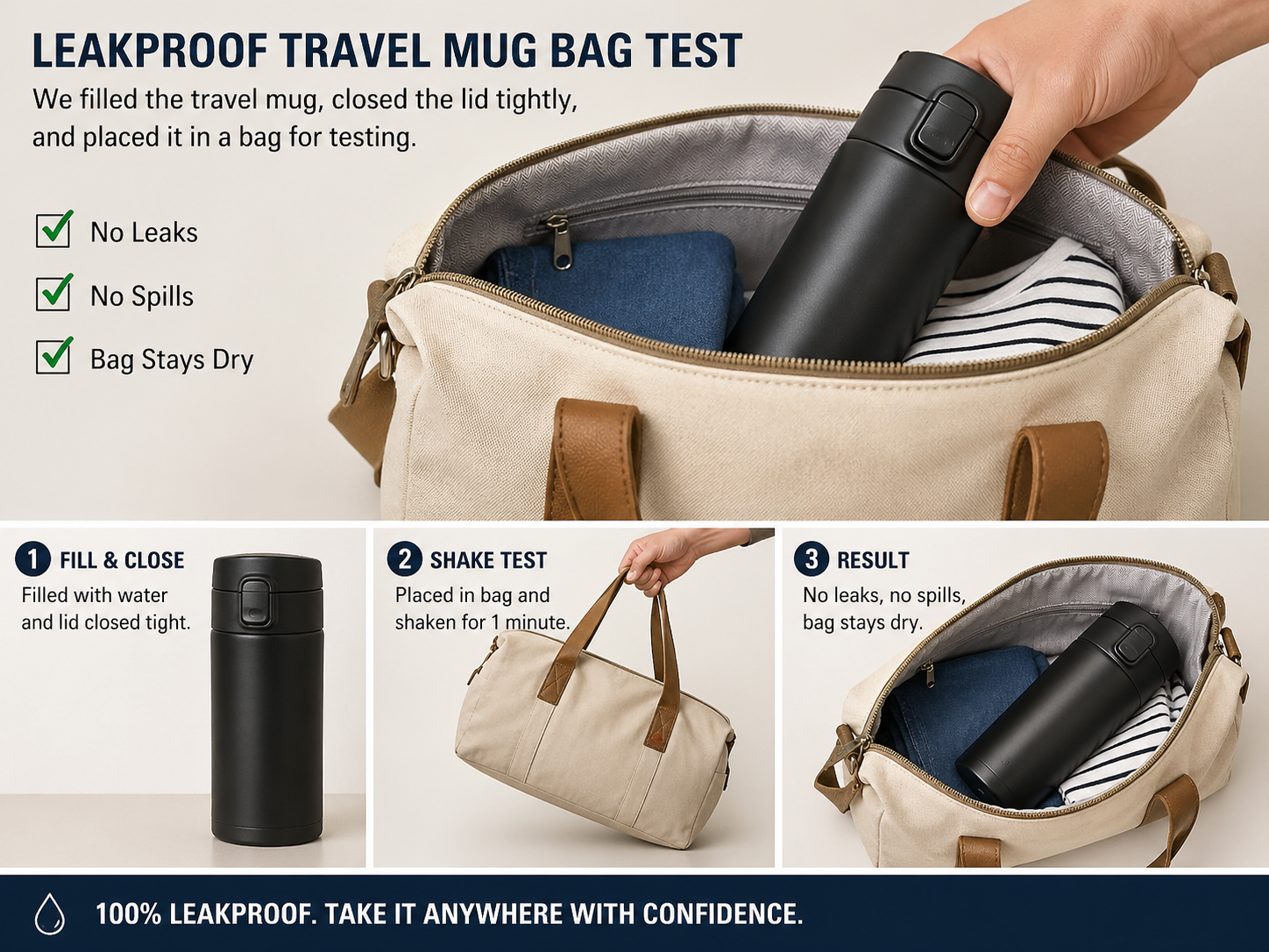 best insulated tumblers in Pakistan leakproof travel mug test