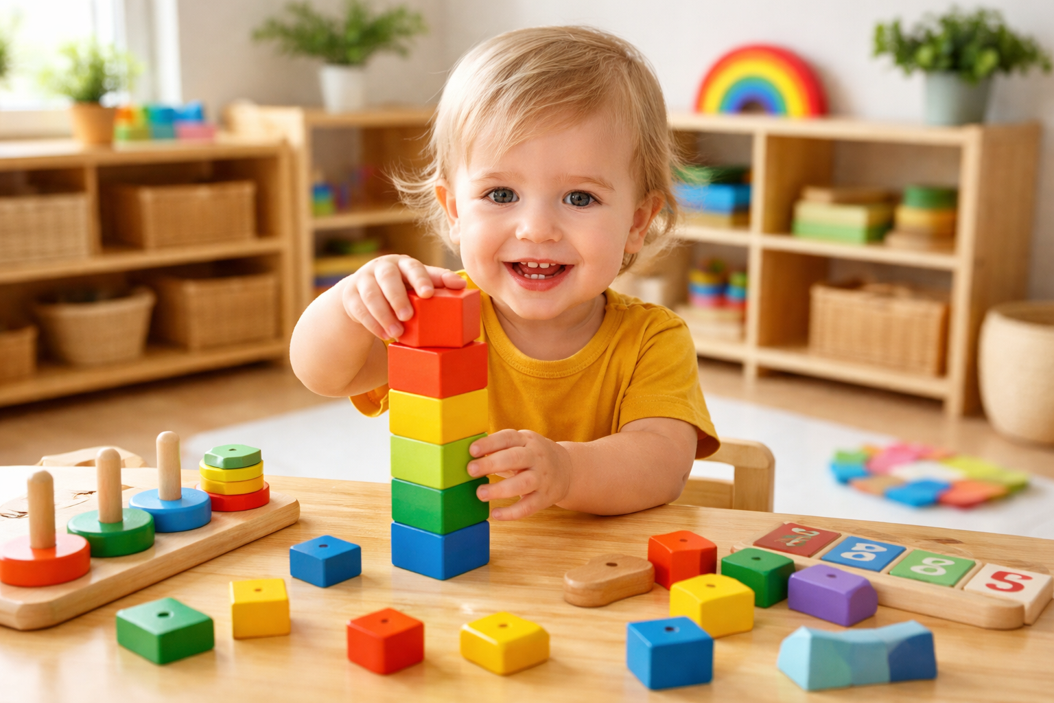 age-wise educational toys buying guide Montessori blocks for toddlers