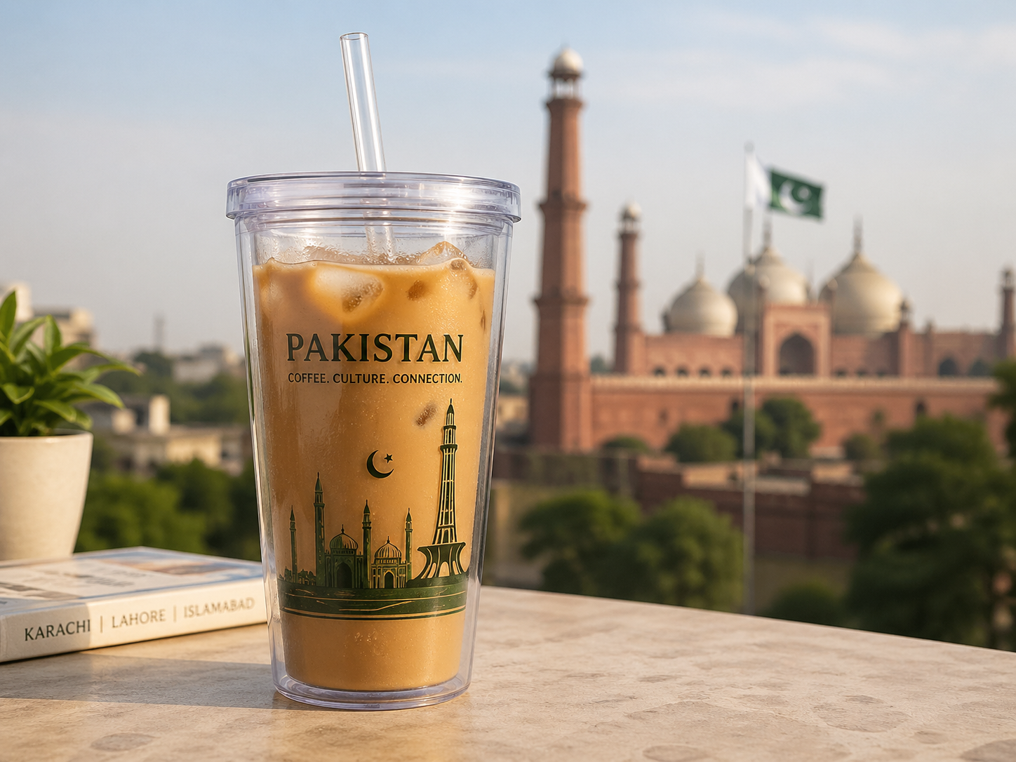 Straw tumbler for iced coffee in Pakistan 2026