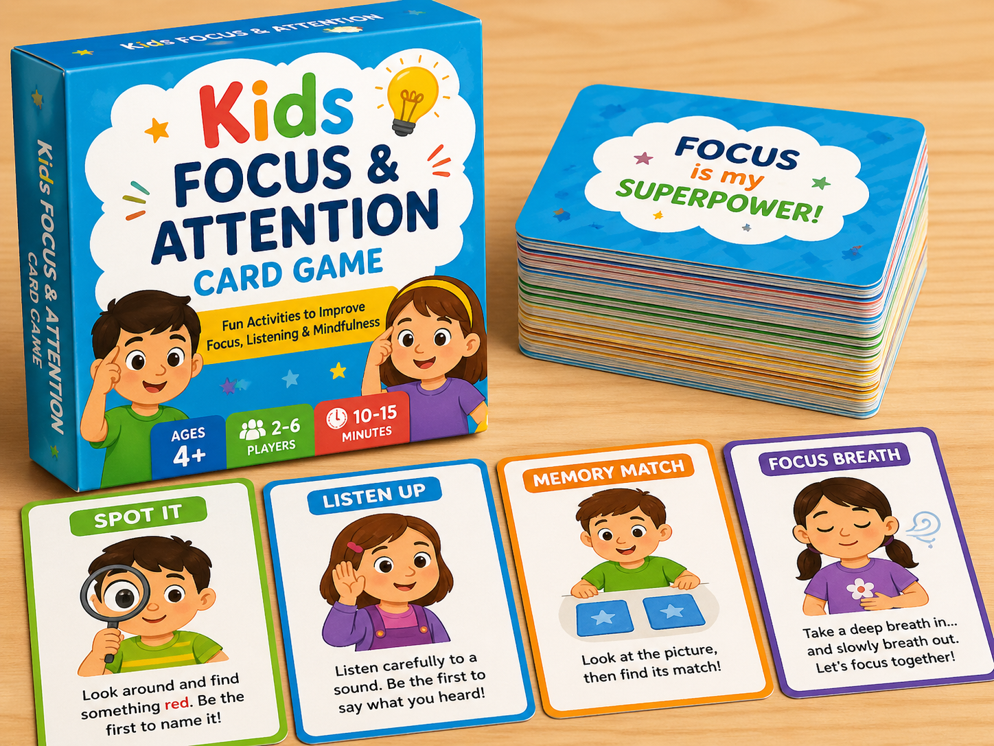 card games help child brain development by improving focus