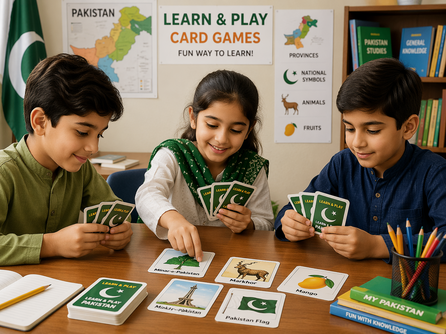 Card games in Pakistan helping kids improve focus and memory